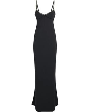 Stella McCartney Embellished Crepe Maxi Dress - Black