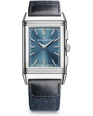 Jaeger-lecoultre Stainless Steel Reverso Tribute Chronograph Watch - Blue