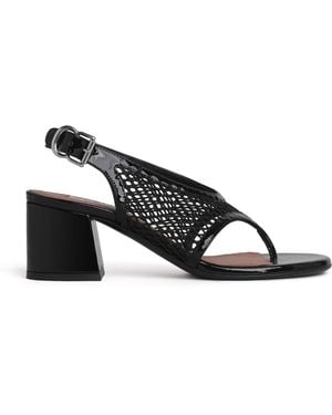 Alaïa Fishnet Sandals 55 - Black
