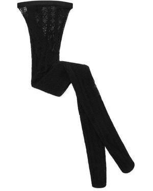 Dolce & Gabbana Cotton-Blend Tights - Black