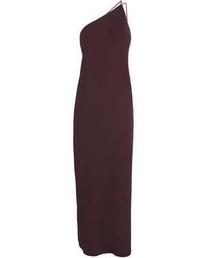 Vince One-Shoulder Midi Dress - Purple