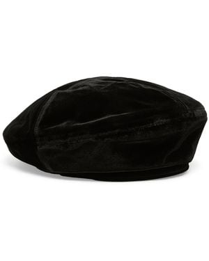 Marina Rinaldi Velvet Beret - Black