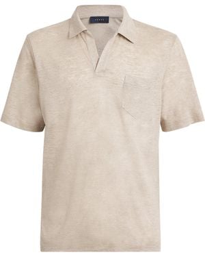Sease Linen-Cotton Polo Shirt - White