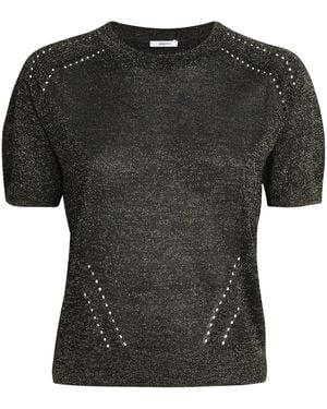 JOSEPH Metallic Lurex Lille Top - Black