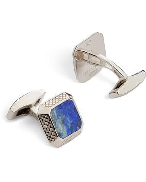 Tateossian Sterling And Lapis Cufflinks - White
