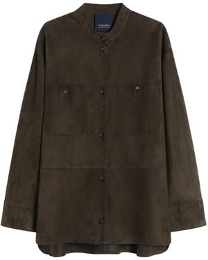 Max Mara Suede Overshirt - Brown