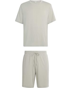 Eberjey Modal Henry Short Pajama Set - Gray