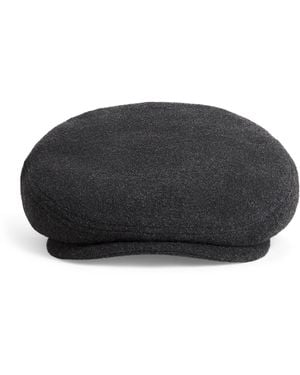 Stetson Wool-Blend Kent Flat Cap - Black