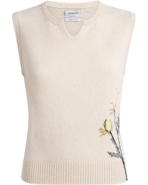Barrie Cashmere Thistle Top - White
