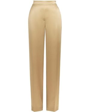 JOSEPH Silk Satin Tova Trousers - Natural