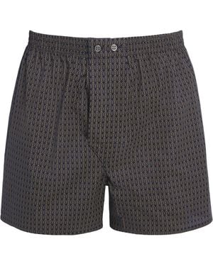Derek Rose Cotton Traditional Boxers - Grey