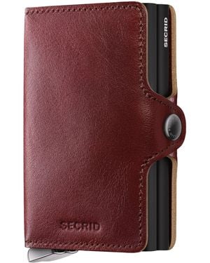 Secrid Basco Leather Twinwallet - Purple