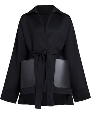 Alaïa Virgin Wool Belted Jacket - Black