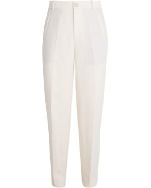 God's True Cashmere Linen Wide-Leg Trousers - White