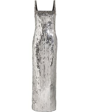 Safiyaa Embellished Crepe Gown - White