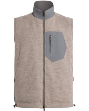 Sease Reversible Padded Explorer Gilet - Brown