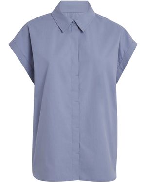Matteau Cotton Poplin Relaxed Shirt - Blue