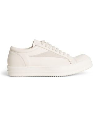 Rick Owens Leather Vintage Trainers - White
