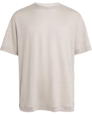 Eleventy Linen Layered T-Shirt - White