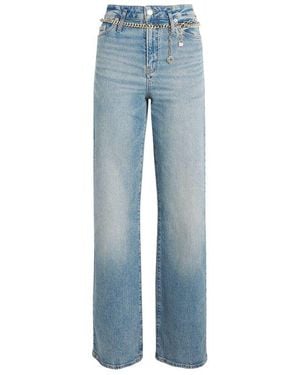 Maje High-Rise Straight Jeans - Blue