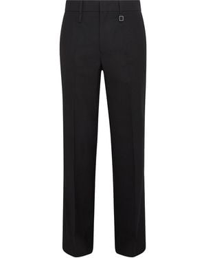 WOOYOUNGMI Wool Straight Trousers - Black