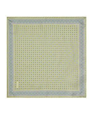 Eton Silk Floral Pocket Square - Green