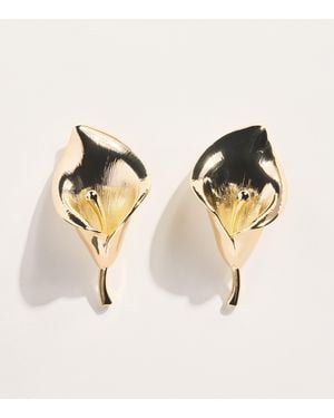 Carolina Herrera Calla Lily Clip-On Earrings - Natural