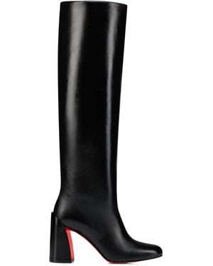 Christian Louboutin Janitta Leather Knee-High Boots 85 - Black