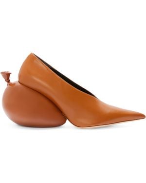 Loewe Leather Balloon Court Shoes 90 - Brown