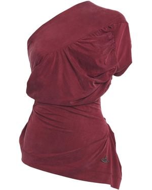 Vivienne Westwood Andalouse Asymmetric Draped Top - Red
