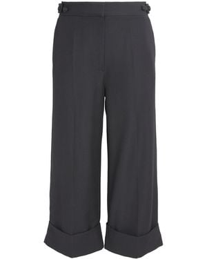 Camilla & Marc Wool Cropped Caius Manstyle Pants - Gray