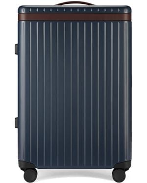 Carl Friedrik X Hackett Check-In Suitcase - Blue