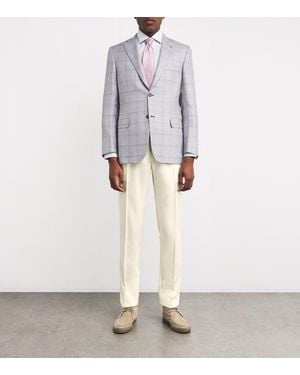 Brioni Virgin Wool Twill Melbourne Pants - White