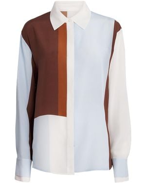 SIR. Silk Marais Shirt - Brown