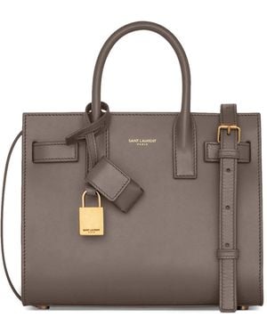Saint Laurent Nano Sac De Jour Tote Bag - Brown