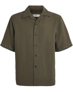 Commas Embroidered Resort Shirt - Green