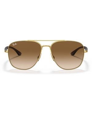 Ray-Ban Metal Square Sunglasses - Brown