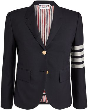 Thom Browne Wool High Armhole Sport Coat - Blue
