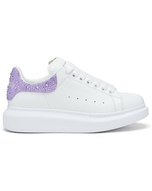 McQueen Leather Oversized Sneakers - White