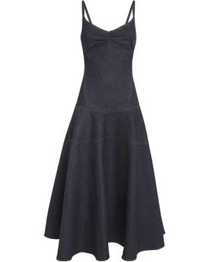Jacquemus Denim Pina Midi Dress - Blue