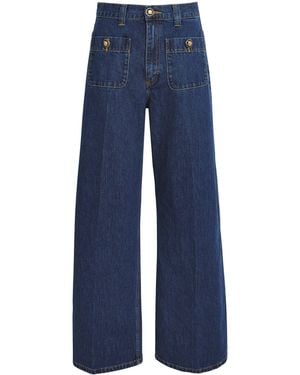 Sandro Wide-Leg Jeans - Blue
