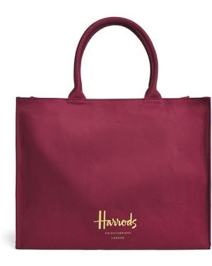 Harrods Logo Tote Bag - Red