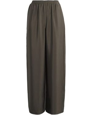 Eskandar Silk Flared Pants - Brown
