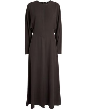 JOSEPH Crepe Hills Midi Dress - Black