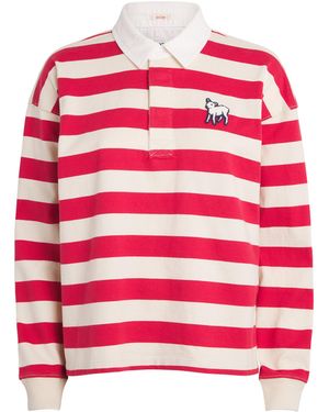 Mother Cotton Boxy Match Polo Shirt - Red