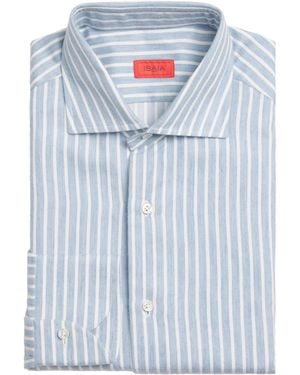 Isaia Cotton-Cashmere Shirt - Blue