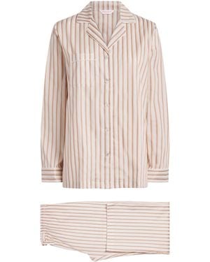 Derek Rose Cotton Capri Pyjama Set - Multicolour