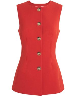 Veronica Beard Jessup Vest - Red