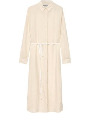 AllSaints Oversized Yurra Shirt Dress - Natural