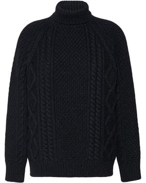 Weekend by Maxmara Wool-Blend Rollneck Sweater - Blue